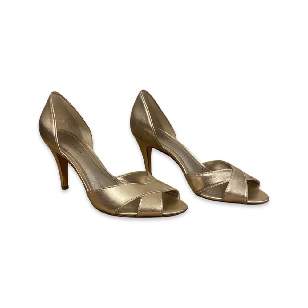 Ann Taylor Gold Kitten Heels - Sz 6